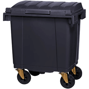 Contenedor de Basura Gris Oscuro 4 Ruedas 400Lt