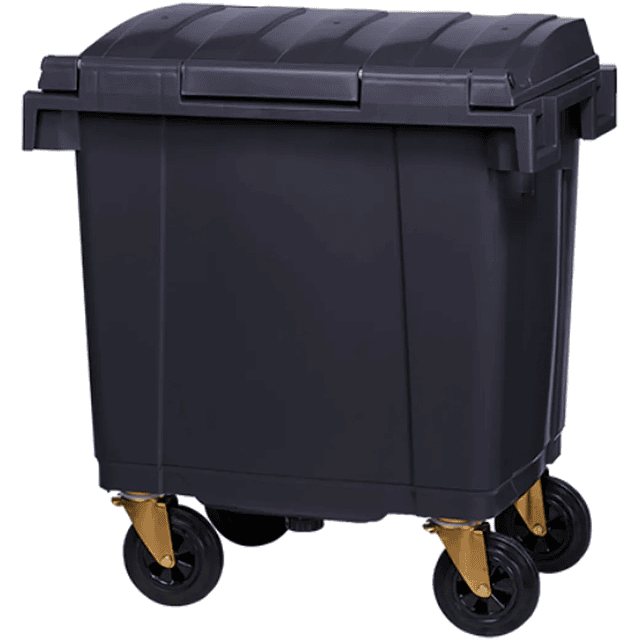 Contenedor de Basura Gris Oscuro 4 Ruedas 400Lt