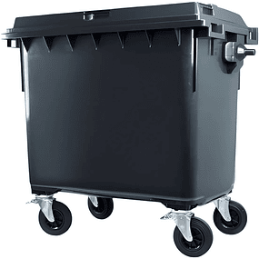 Contenedor de Basura Gris Oscuro 770Lt Con Asas