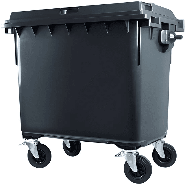 Contenedor de Basura Gris Oscuro 770Lt Con Asas