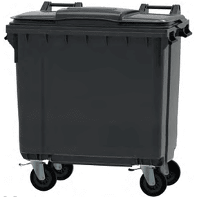 Contenedor de Basura Gris Oscuro 770Lt Sin Asas