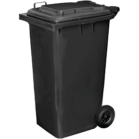 Contenedor de Basura Gris Oscuro 120Lt