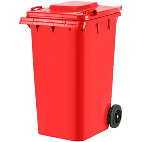 Contenedor de Basura Rojo 360Lt