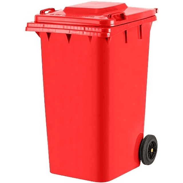 Contenedor de Basura Rojo 360Lt