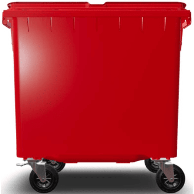 Contenedor de Basura Rojo 660Lt