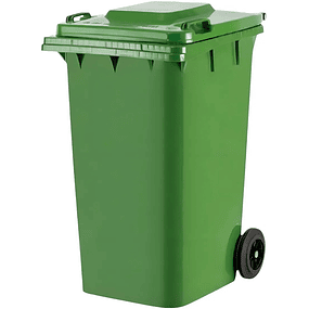 Contenedor de Basura Verde 360Lt