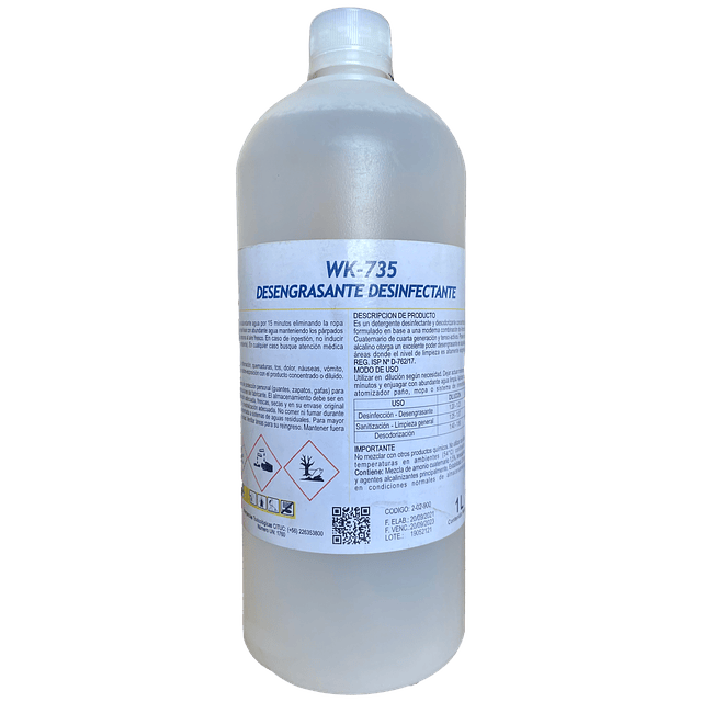 Desengrasante Desinfectante WK-735 1L