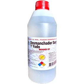Desmanchador Sangre y Yodo en Tela Biodes S-Y 1L