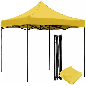 Toldo Plegable Impermeable Filtro Uv Amarillo 3X3Mt