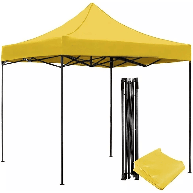Toldo Plegable Impermeable Filtro Uv Amarillo 3X3Mt