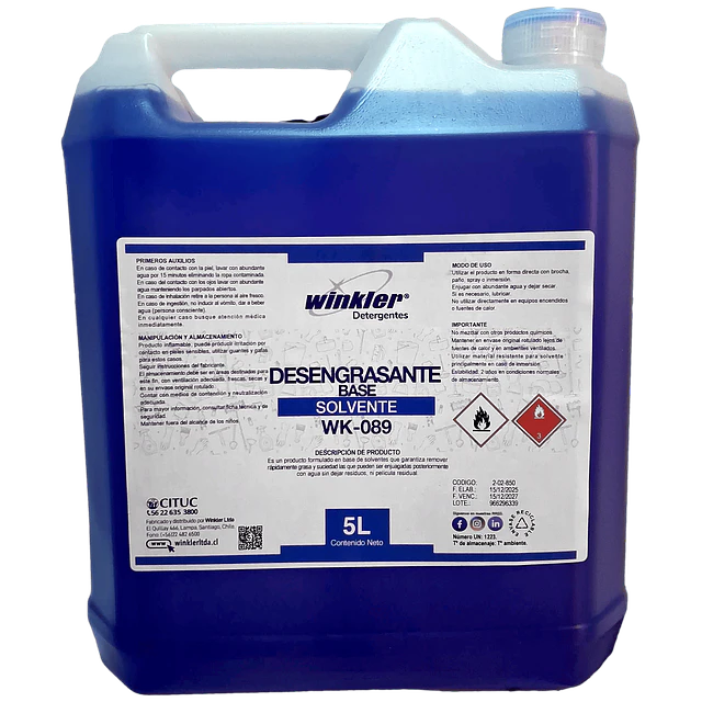 Desengrasante Base Solvente WK-089 5L
