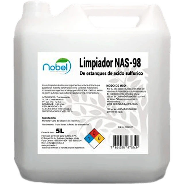 Limpiador Estanques de Acido Sulfurico NAS-98 5L