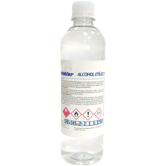 Alcohol Etilico Desnaturalizado Tecnico 70% Flip Top 500ML