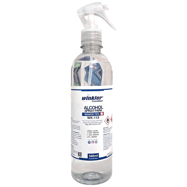 Alcohol para Manos 70% Incoloro WK-113I Gatillo 500Ml