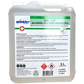 Gel Base Alcohol para Manos WK-117 Incoloro 5L