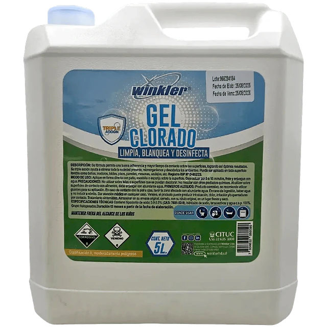 Gel Clorado Hogar WK-745H 5L