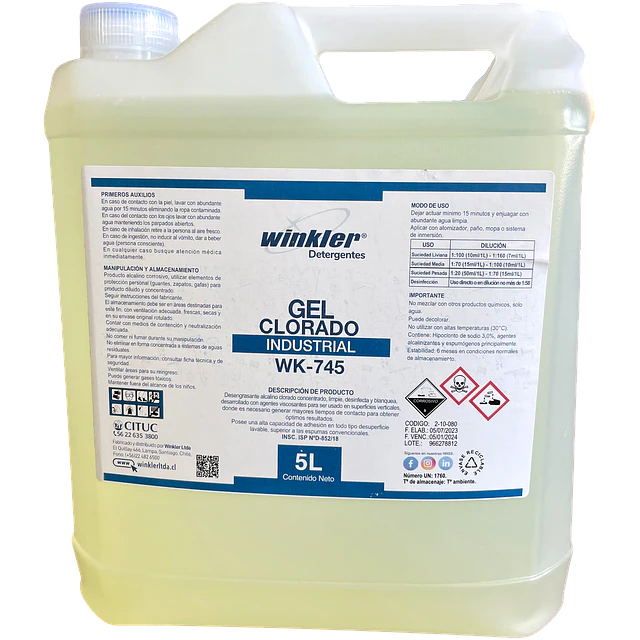 Gel Clorado Industrial WK-745 5L
