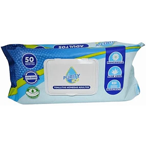 Toallas Humedas Adultos Purity 50Un