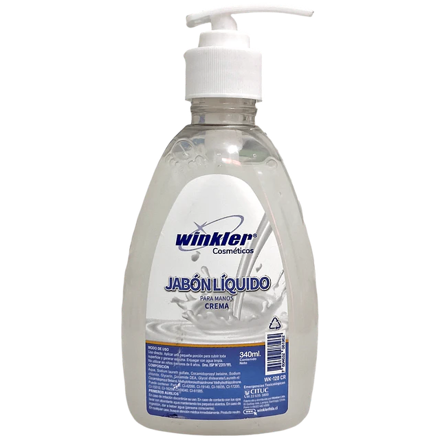 Jabon Liquido Perlado Crema WK-120Cr Dosificador 340Ml