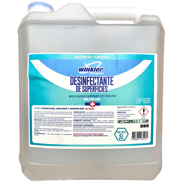 Desinfectante Ac 0.3% Uso Directo WK-705LPU 5L