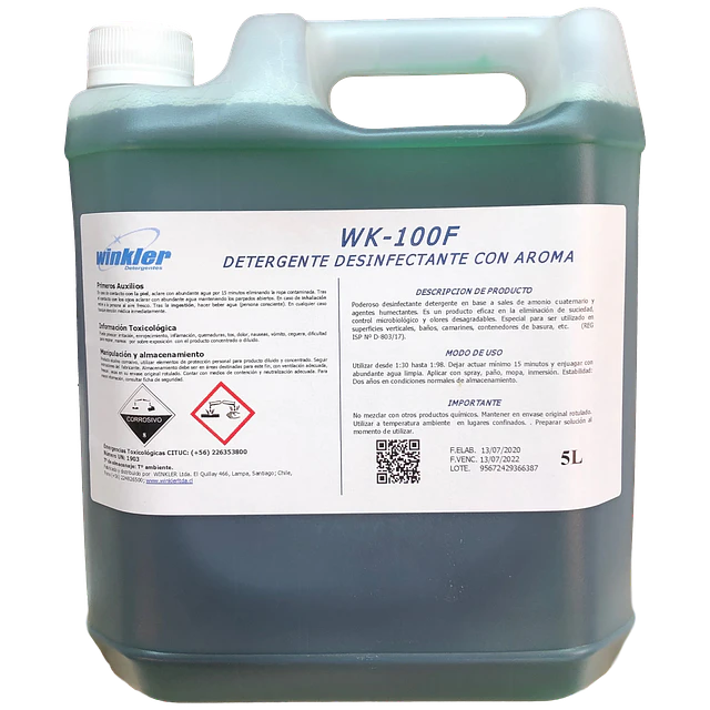 Detergente Desinfectante Alcalino WK-100 F 5L