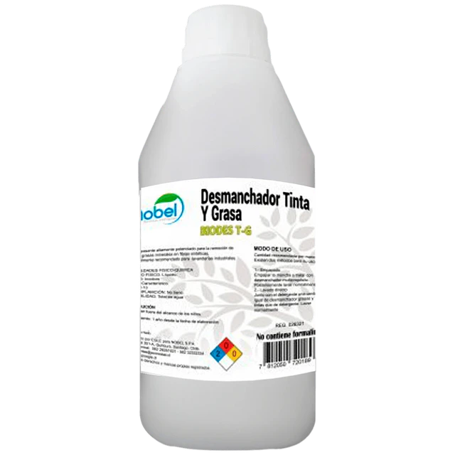 Desmanchador Tinta y Grasa en Tela Biodes T-G 1L