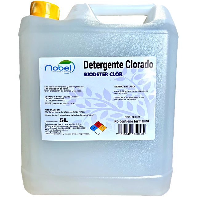 Detergente Clorado Biodeterclor 5L