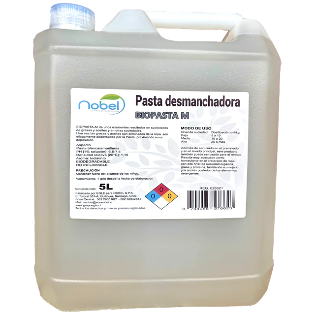 Pasta Desmanchadora Biopasta M 5L
