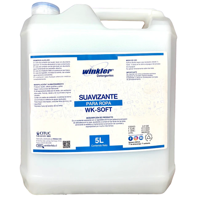 Suavizante para Ropa WK-Soft 5L