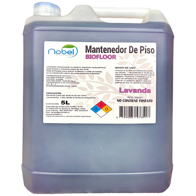 Mantenedor de Piso lavanda Biofloor 5L