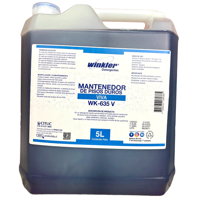 Mantenedor Pisos Duros Viva WK-635V 5L