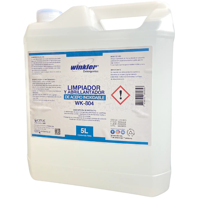 Abrillantador de Metales WK-804 5L