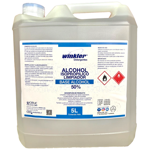Alcohol Iso-Propilico 50% 5L
