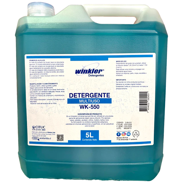 Detergente Multiuso WK-550 5L