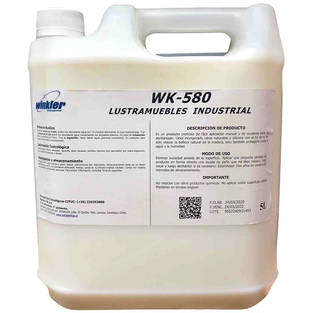 Lustramuebles Emulsionado WK-580 5L