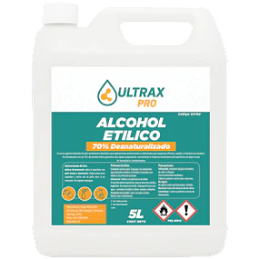 Alcohol Etilico 70% Desnaturalizado Ultrax 5L