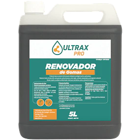 Renovador Goma Brillante Ultrax - Negro 5L