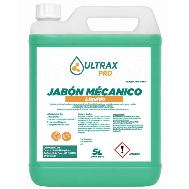 Jabon Mecanico Ultrax 5L