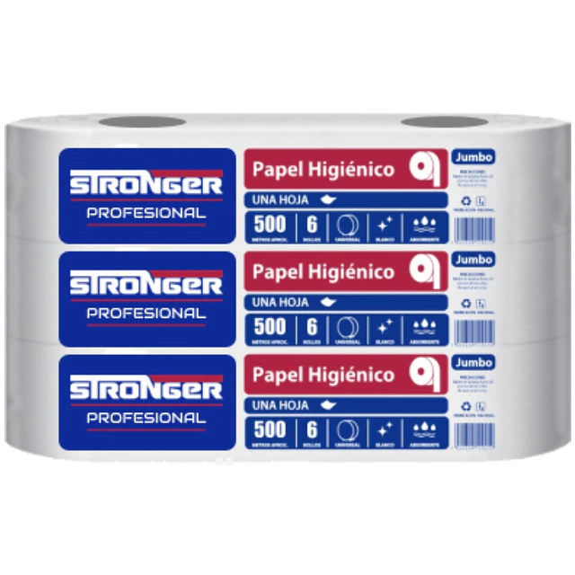 Papel Higienico 6X500Mt 100% Celulosa Extra Virgen