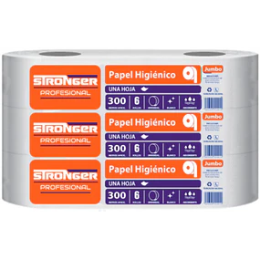Papel Higienico 6X300Mt 100% Celulosa Extra Virgen