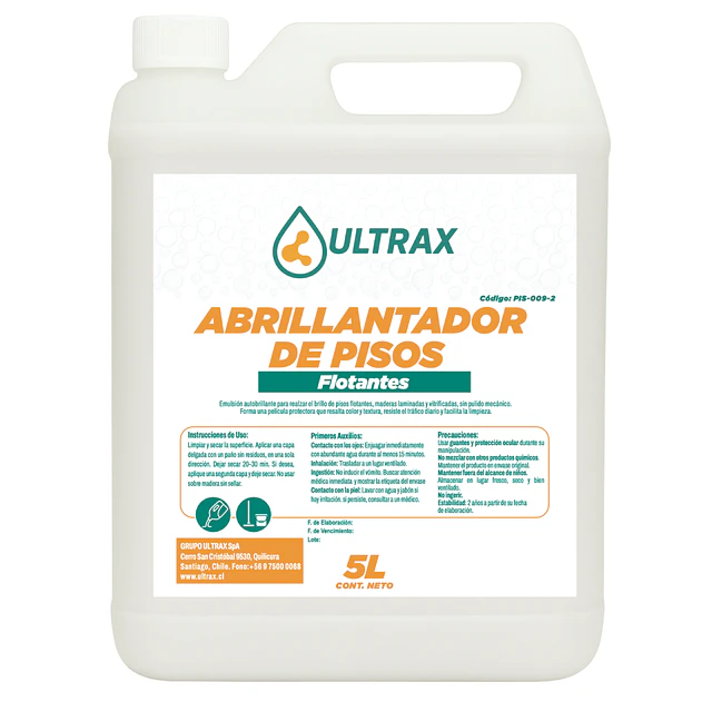 Abrillantador Piso Flotante Ultrax 5L