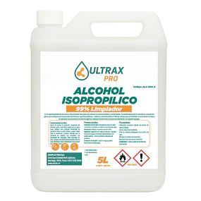 Alcohol Isopropilico 99% Ultrax Pro 5L