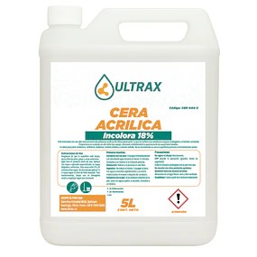 Cera Acrilica Incolora 18% Ultrax 5L