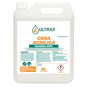 Cera Acrilica Incolora 24% Ultrax 5L