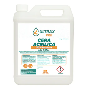 Cera Acrilica Incolora 30% Alto Trafico Ultrax Pro 5L