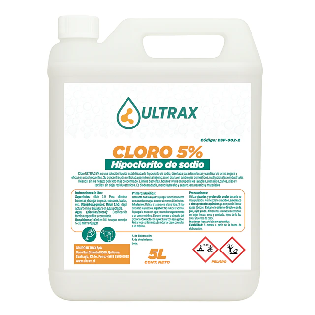 Cloro 5% Ultrax 5L