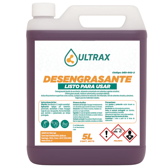 Desengrasante Ultrax 5L