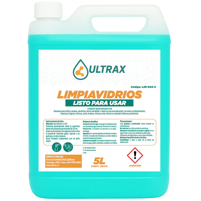 Limpiavidrios Ultrax 5L