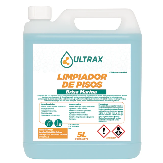 Limpiador Piso Brisa Marina Ultrax 5L