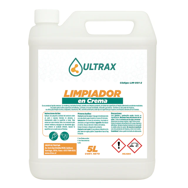 Limpiador en Crema Ultrax 5L